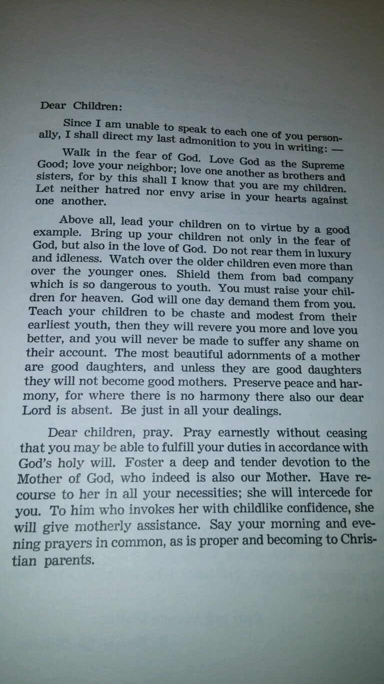 Family Faith Letter page 1