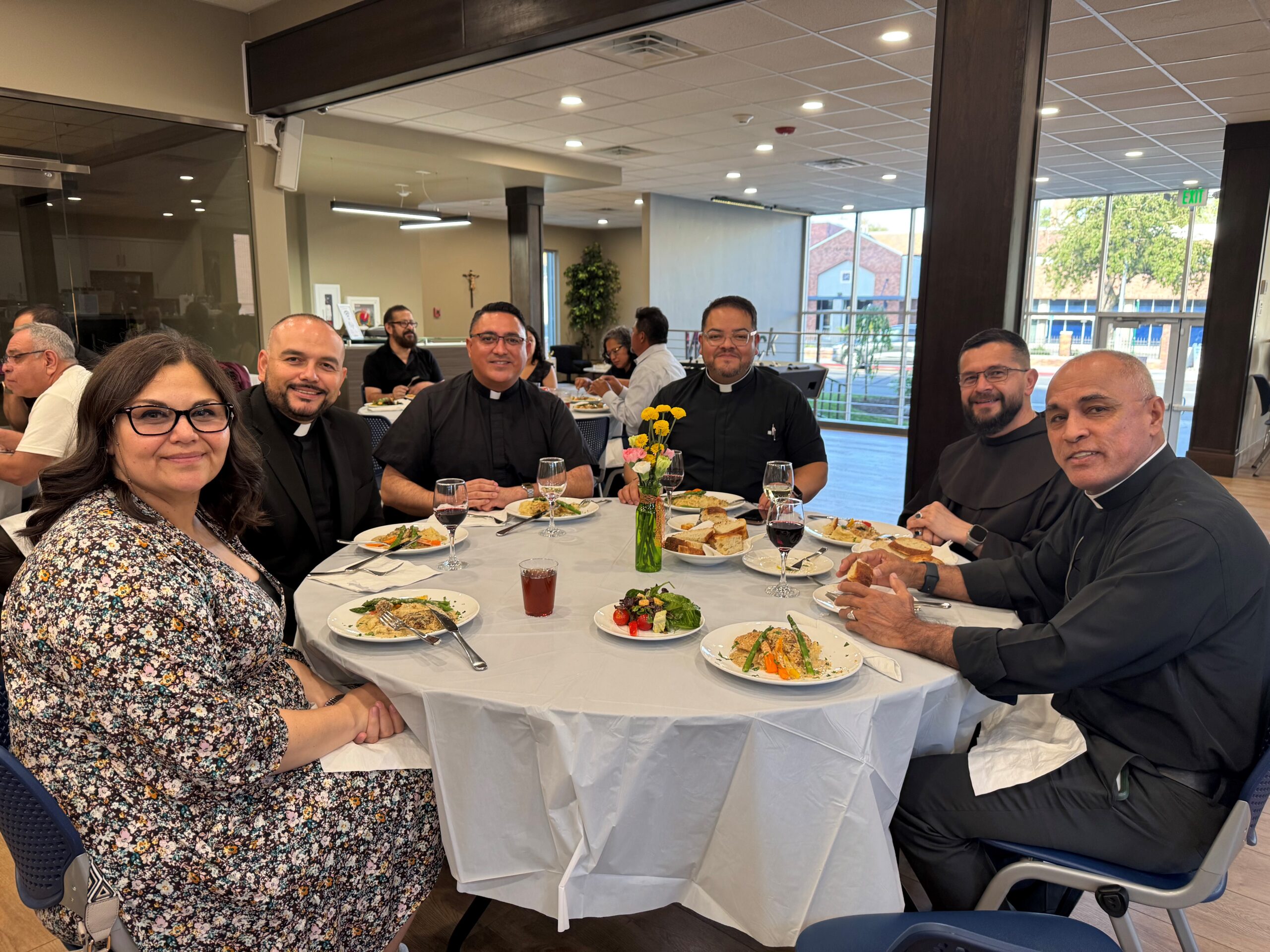 At the table 1