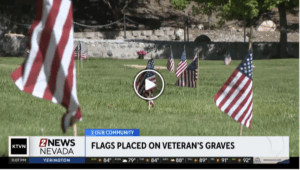 Memorial Day Flag Placement For Our Veterans at Our Mother of Sorrows Catholic Cemetery